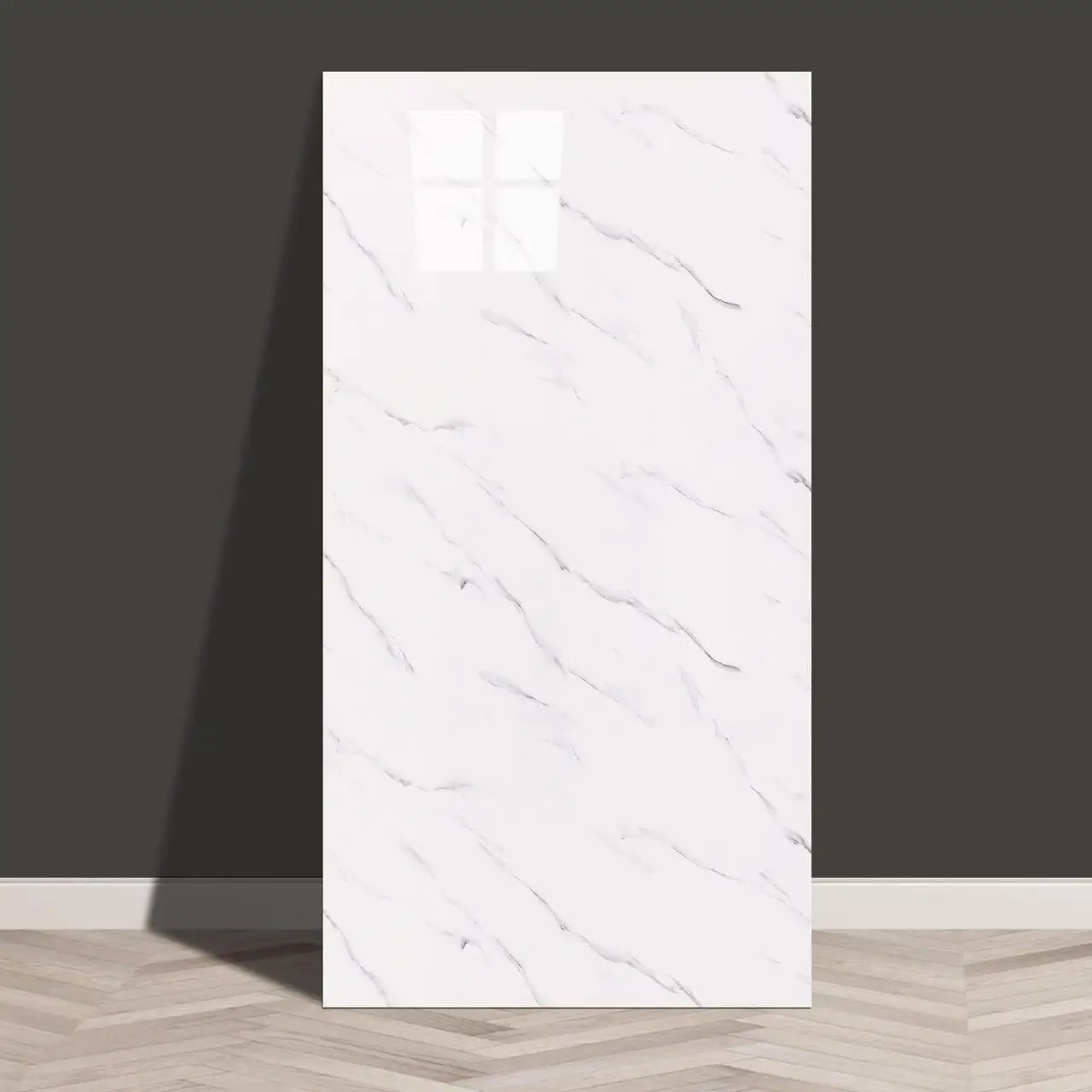 2026 High Glossy Modern Waterproof Interior Decoration Artificial Marble Wall Panel Board Flexible SPC Plastic Marble Sheetpromo