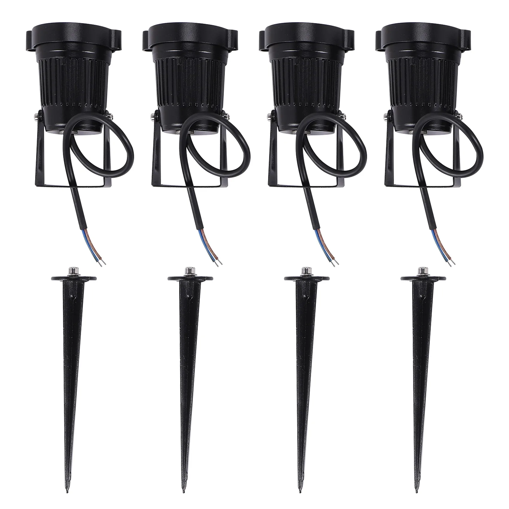 

4Pcs Landscape Lights 5W LED Garden Lights 12V Path Lights Outdoor Spotlight COB Super Bright for Garden Patio Wall Yard