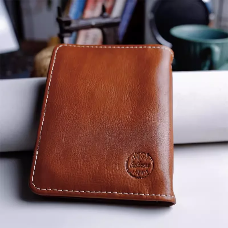 Handmade High Quality Leather Retro Binder Ring A6 Journal Multi-Functional Hand Ledger Customized Business Notebook Card Holder