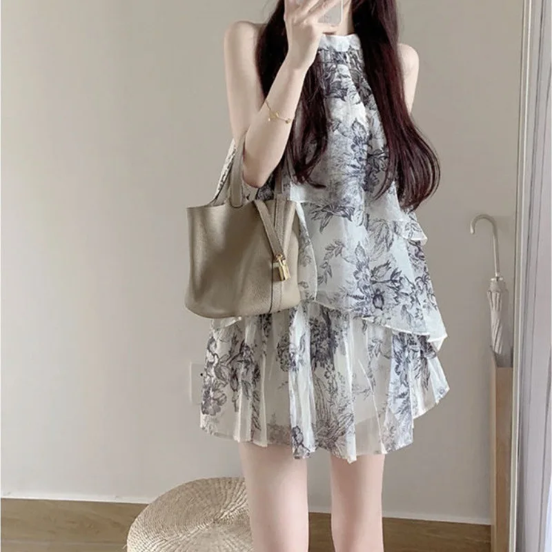 Summer 2025 New Sleeveless Top + Skirt Two-piece Set