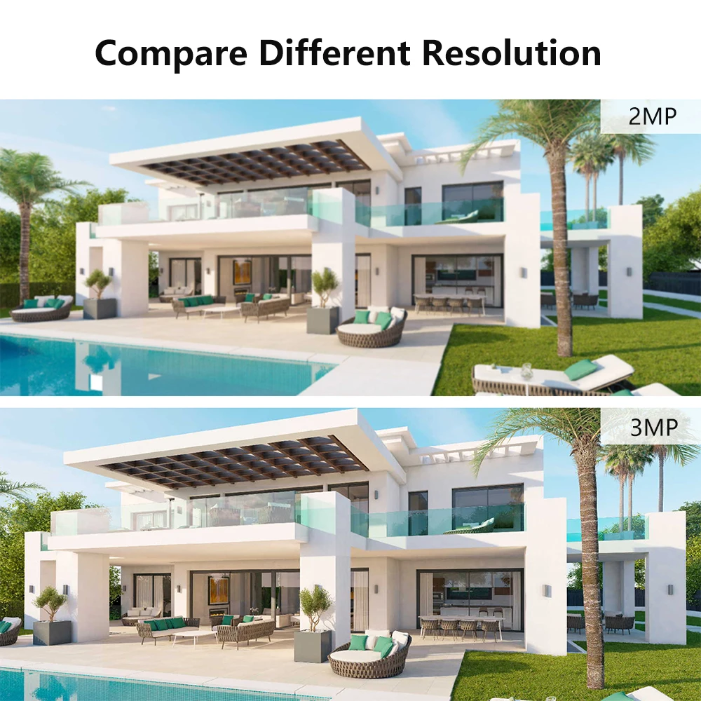 BESDER 3MP 2MP Mini PTZ IP Camera WiFi Human Detection Two-way Audio Color Night Vision Outdoor CCTV Video Surveillance Camera