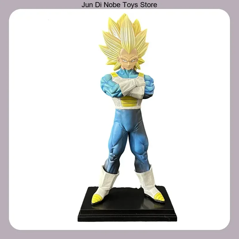

33cm Dragon Ball Super Saiyan 3 Vegeta Weekly Edition Color Standing Pose Anime Figure Collectible Desktop Decoration Toy