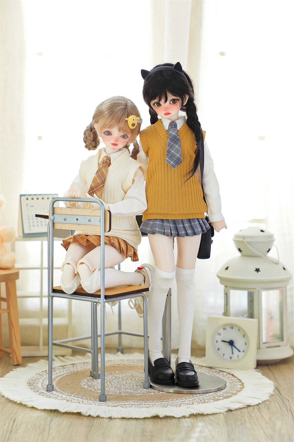 BJD doll clothes suitable for 1/4 size cute doll clothes set academic doll accessories (4 points)