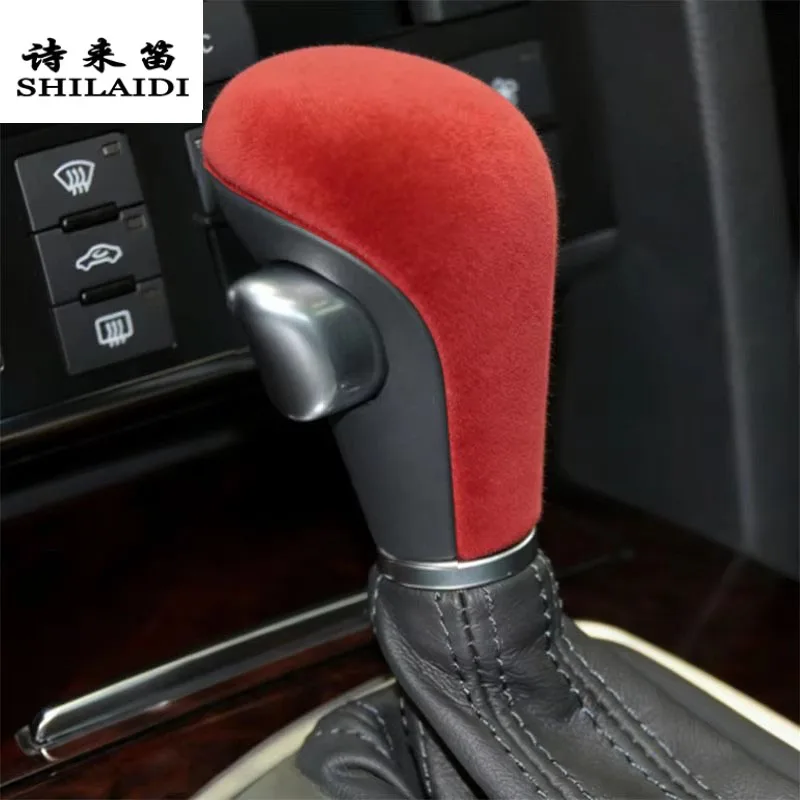 Suede leather Car Wrapping ABS For Audi Q5 8R FY 2009-2026 Gear Shift Knob Handle Cover Center Console Armrest Box Sticker RHD