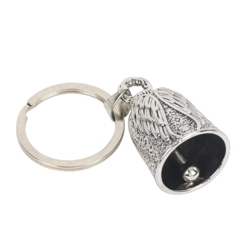 Motorcycle Guard Bell Stainless Steel Motorcycle Angel Bell Spirit Bells with Chain or Keyring Guard Riding Bell Pendant view 6