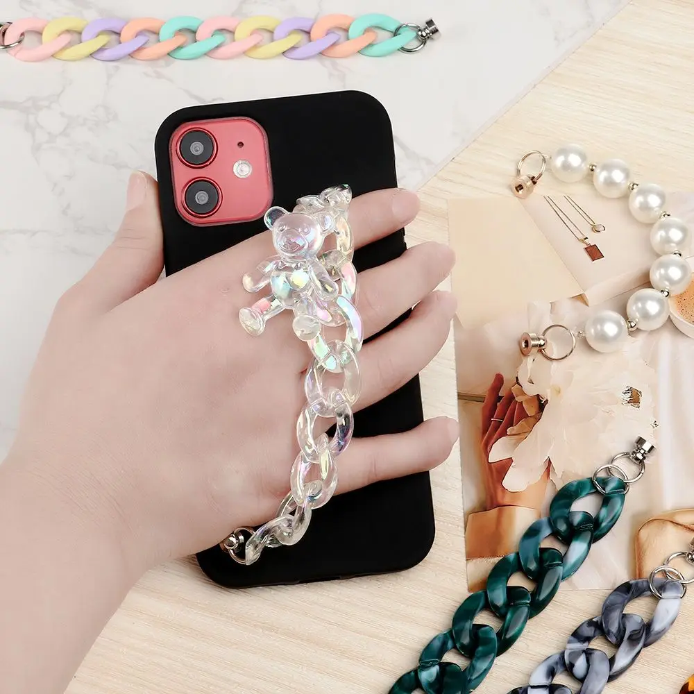 Cute Phone Case Decoration Mobile Phone Straps Mobile Lanyard Phone Pendant Anti Lost Wrist Chain
