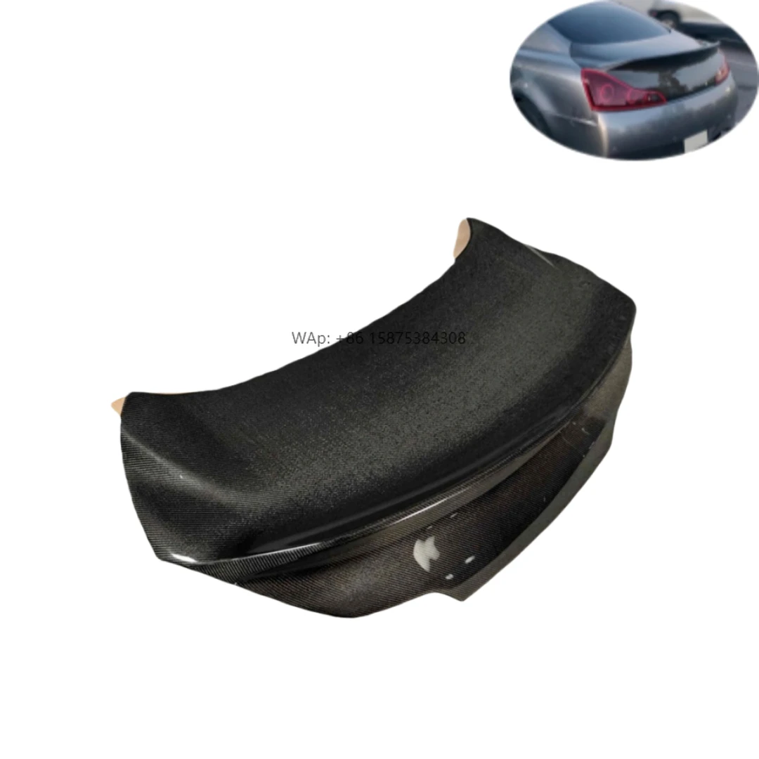 

For Infiniti G37 2 Door Coupe 08-13 Carbon Fiber Dcuktail Style Rear Trunk Boot Lid With Hole