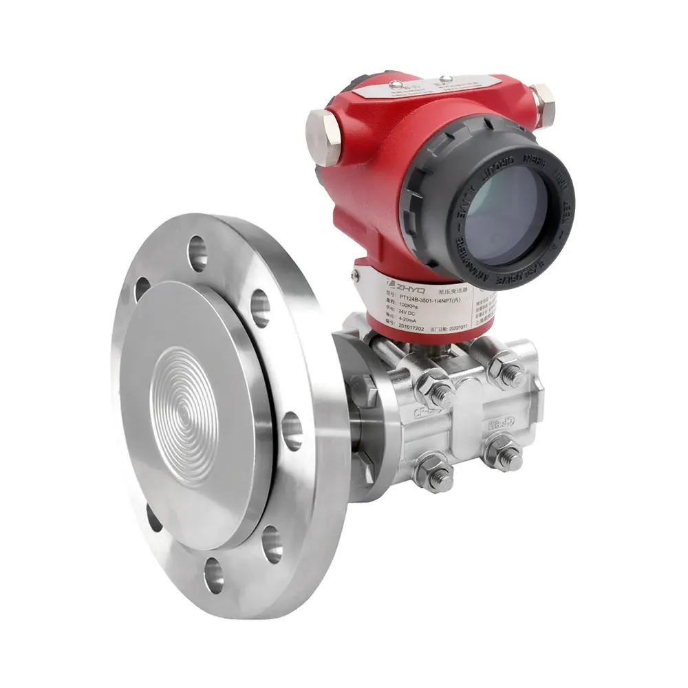4~20ma Hart Single Flange Mounted Differential Pressure tank Liquid Level Transmitter