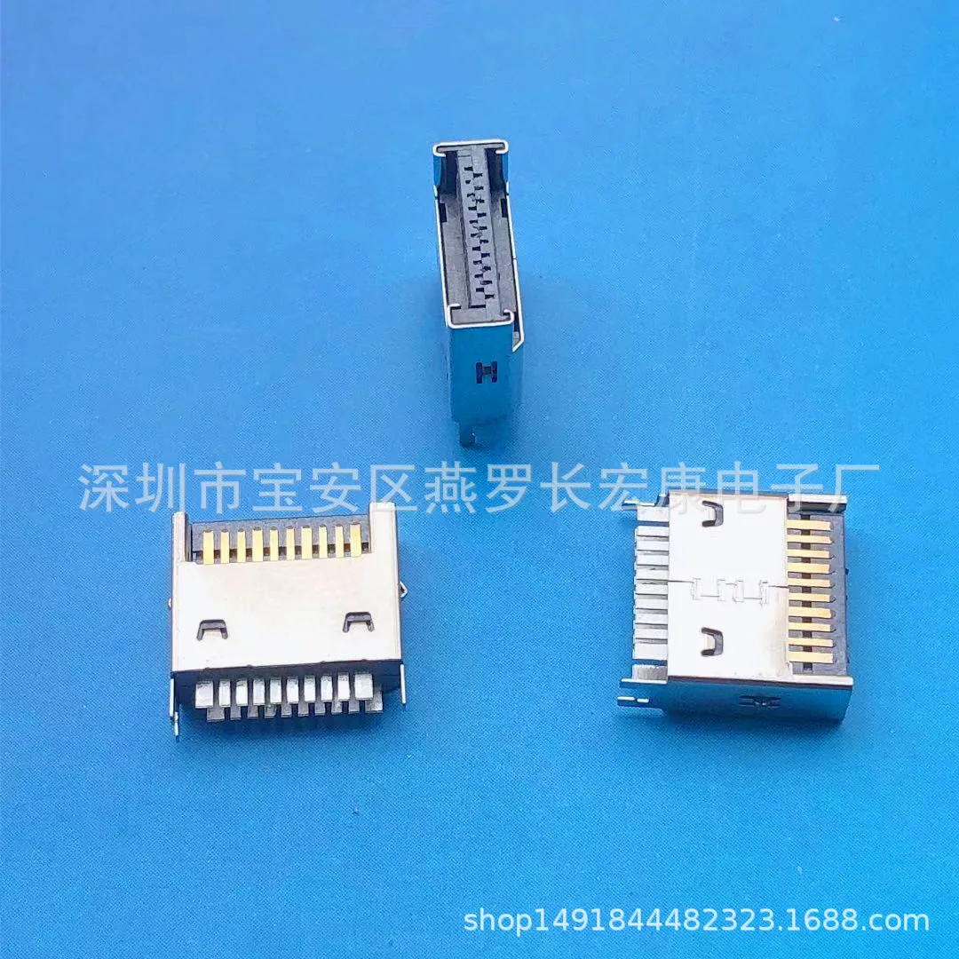 For TYPE-C 16P female seat, sinking plate 1.6/0 four-pin plug board L6.5 three times molding