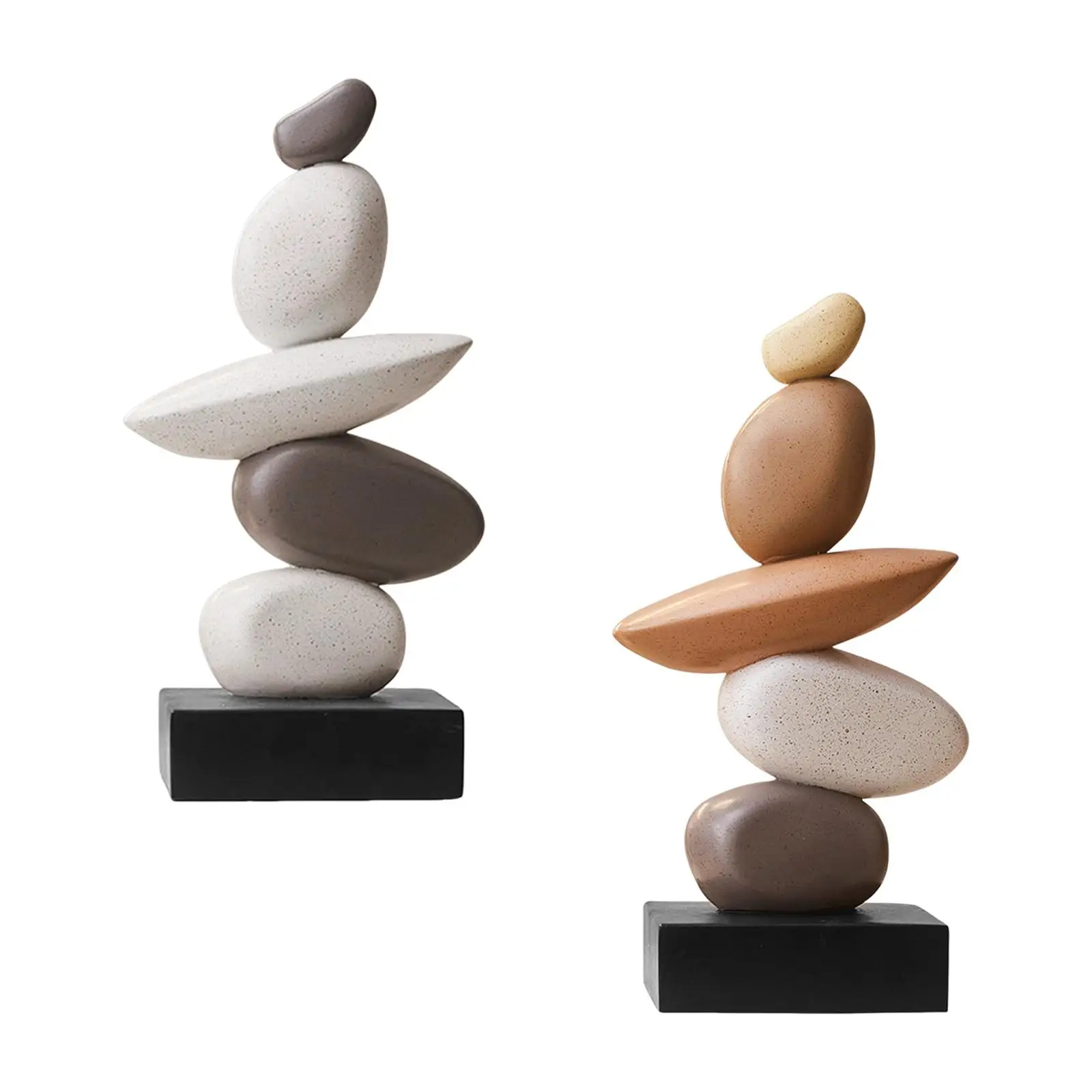 Artificial Sandstone Statue Desktop Ornament Decorative Table Centerpiece Craft Art Figurine for Cafe Apartment Party Cabinet