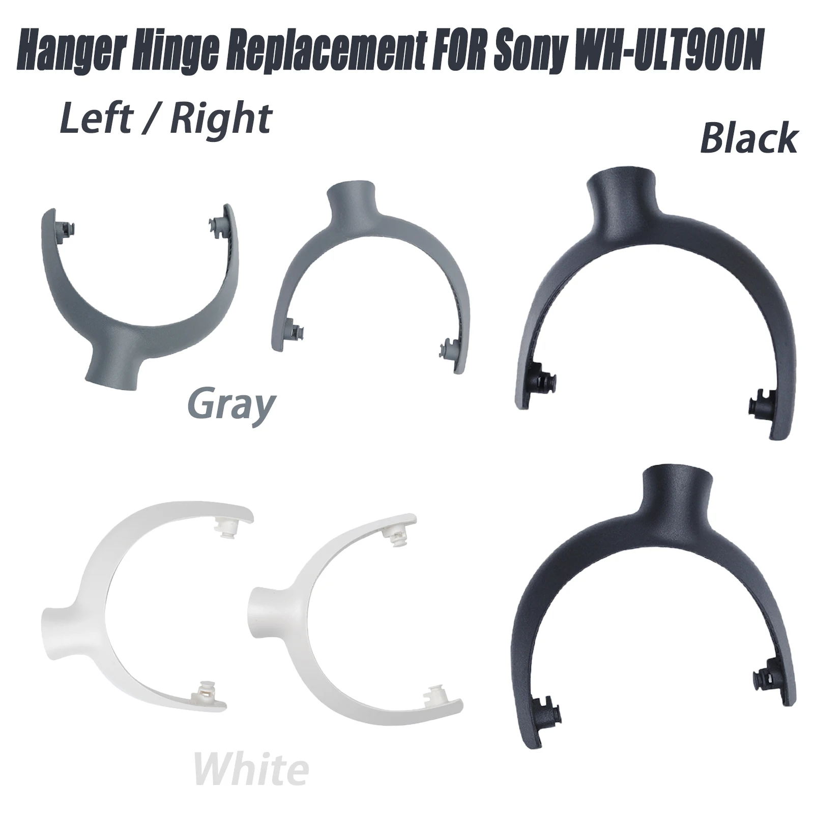 Hanger Hook Replacement for SONY ULT WEAR 900 / WH-ULT900N Headphones Plastic Speakers Hanger Bracket Hinge Repair Parts L/R