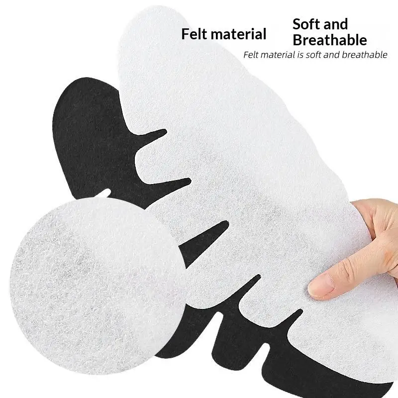 5Pcs Knitted Helmet Sweat Pads Breathable Anti-Sweat Brim Lining for Outdoor Cycling Construction Safety Helmet
