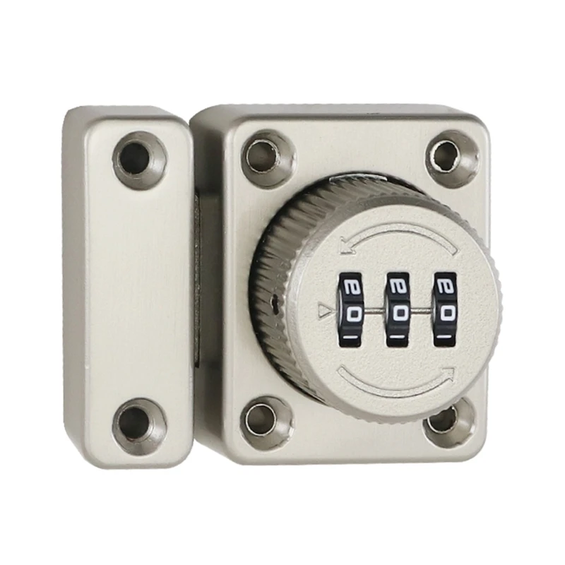 3Digit Combination Closet Lock Mechanical Password Drawer Lock Rotary Latches Cabinet Keyless Lock Easy to Install