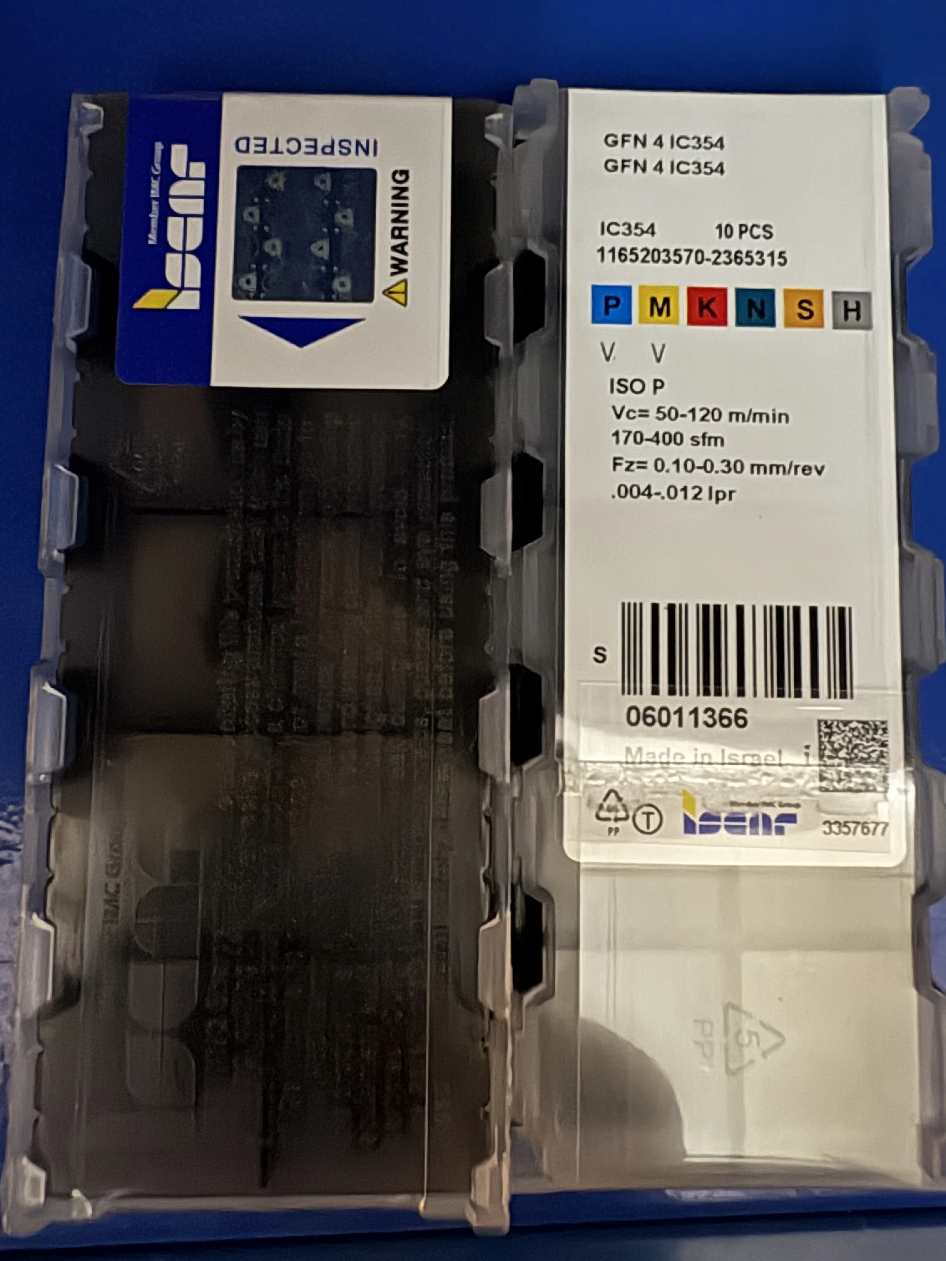 

Hard alloy cutting blades GFN 4 IC354