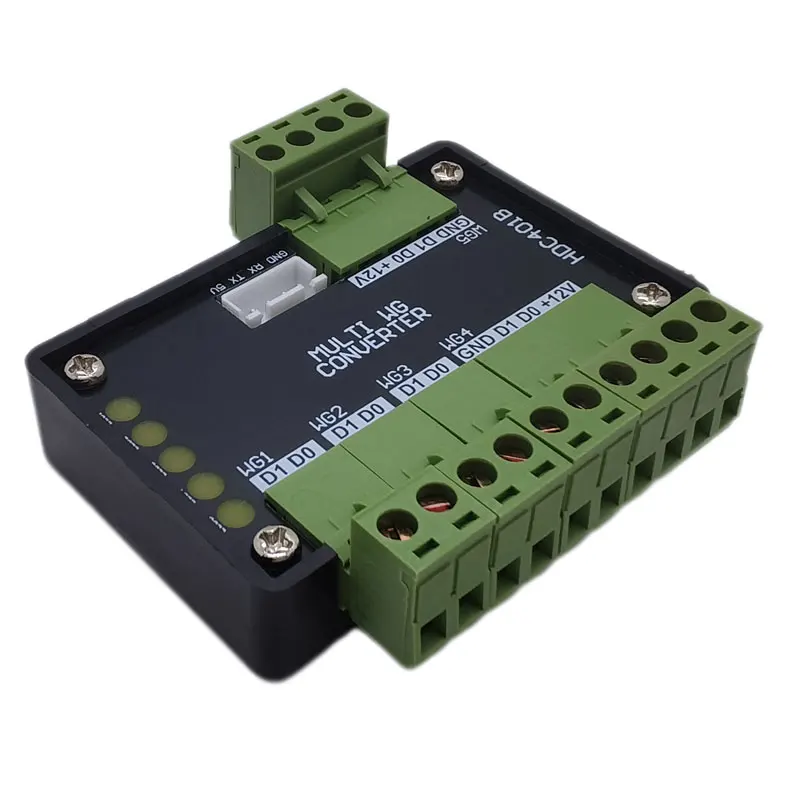 Wiegand Splitter Multi Way Wiegand Format Converter 4 In 1 out Or 4 In 1 out Auto Recognize WG26~WG80 Format