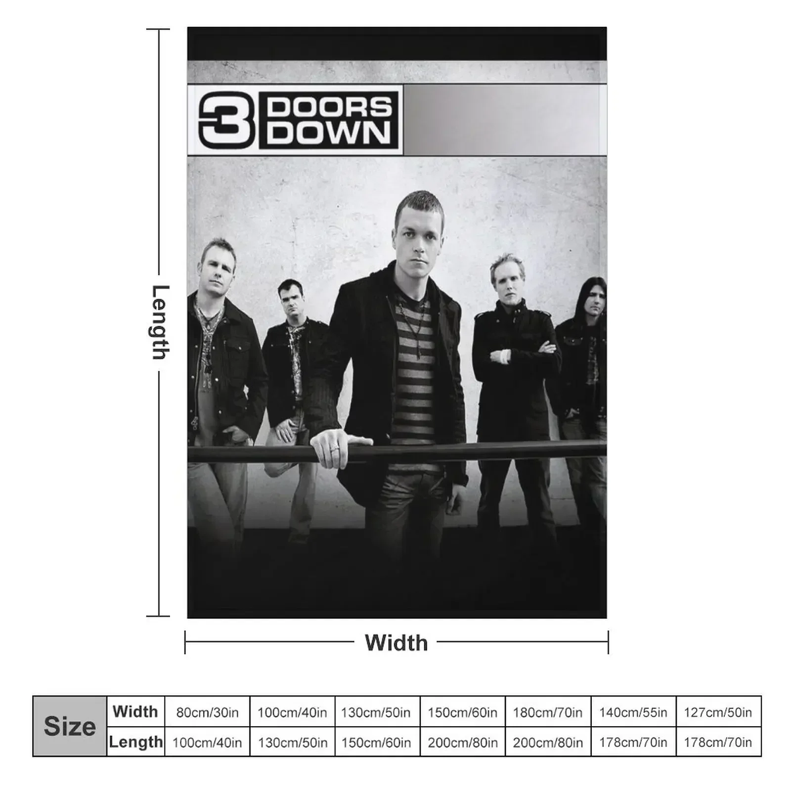 3 Doors Down 3 doors down 2 Throw Blanket Travel Hairy bed plaid Luxury St heavy to sleep Single Blankets