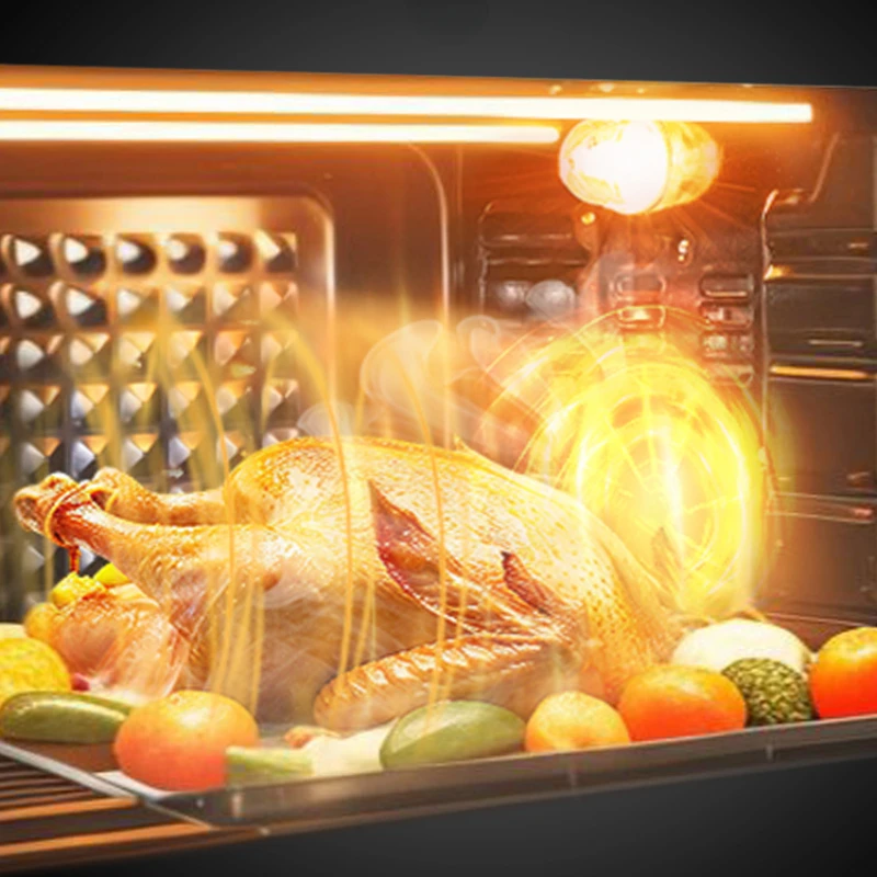 Oven Household New 220V 40L Large Capacity Enamel Liner Steam Oven 오븐 فرن كهربائي hornos para panaderia