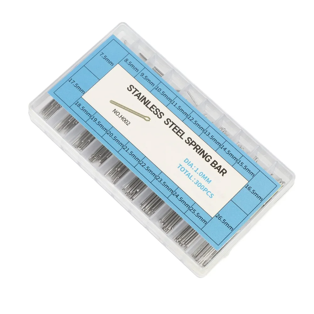 Splinte aus Edelstahl 304, 1,0 mm Dicke, 7,5 mm–26,5 mm Länge, Splinte für Uhren, Splinte für Armbanduhren