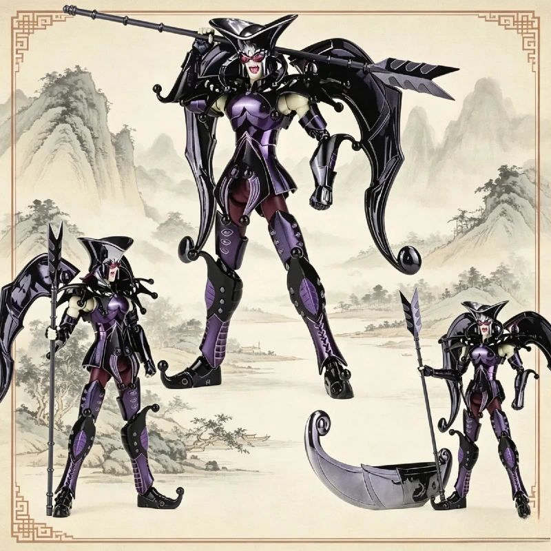 

В НАЛИЧИИ: Фигурка ST Model Saint Seiya Myth Cloth EXM/EX Acheron Charon Hades Specters Surplice Metal Armor, подвижная, с металлическим бронированием.