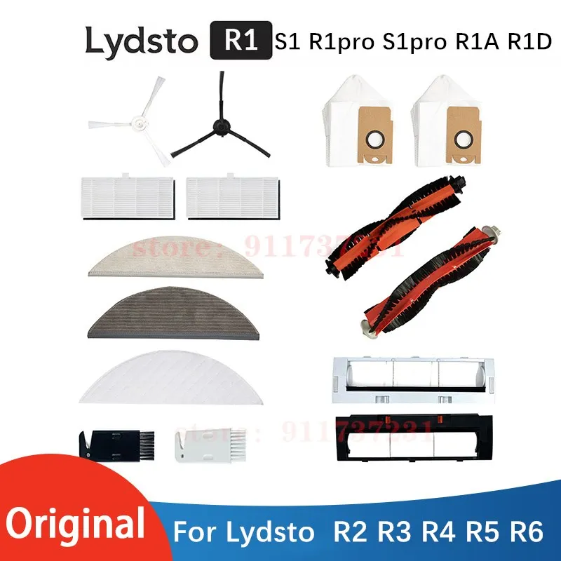 

Lydsto R1 R2 S1 R3 R5 Robot Vacuum Cleaner Original Accessories Parts, Electric control water tank/mop support/Cover/Filter