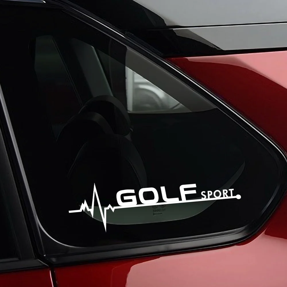 2Pcs Car Styling PVC Reflective Emblem Body Side Window Decoration Sticker For VW GTI 4 Motion R RLINE Golf Polo Beetle Passat