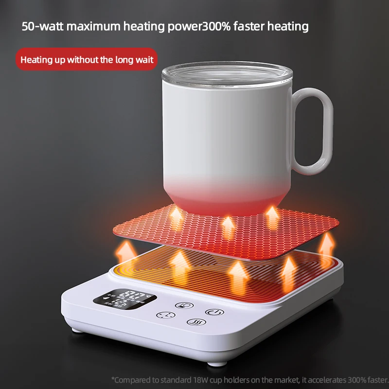 9단계 온도 조절 기능이 있는 38W 전기 컵 히터 커피 머그 워머 우유 차 물용 가열 패드 220V