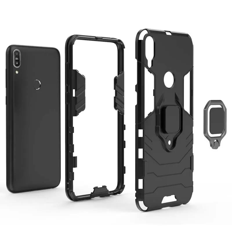 جراب Funda-درع لـ ASUS ، حافظة ضد الصدمات ، حامل مغناطيسي ، غطاء هاتف لـ Zizfone Max Pro M1 ، M1 ، ZB602KL ، ZB601KL