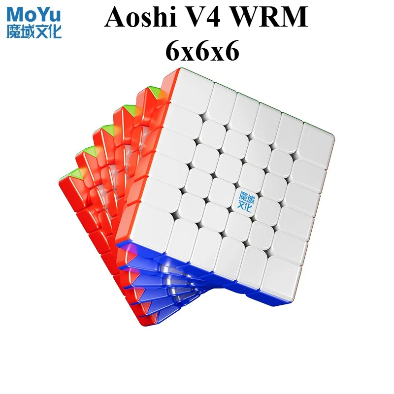 Moyu 6x6 M Aoshi V4 WRM 6x6x6 Magnetic Magic Speed Cube Stickerless Professional 6x6 Cube Toys Aoshi WR M Cubo Magico Puzzle Toy
