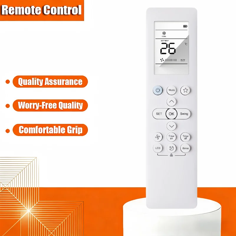 

Applicable to DIJITSU, Mitsubishi, Midea air conditioner remote control RYT502A002 RG10F(E)BGEF English foreign trade
