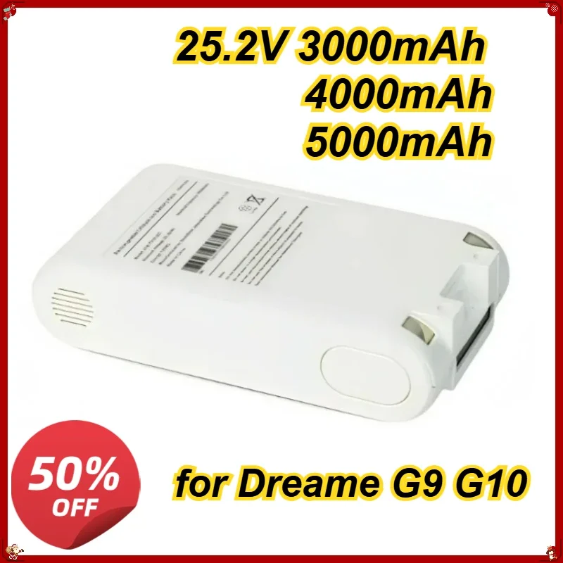 for Xiaomi for Mijia for Dreame G9 G10 Wireless Vacuum Cleaner Rechargeable Lithium-Ion Battery Pack 25.2V 5000mAh