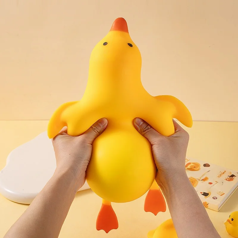 Stressabbau-Spielzeug Jumbo Squishy Ente Stressball Fidget Toy Schreibtisch-Quetschspielzeug Weihnachtsgeschenk für Freunde
