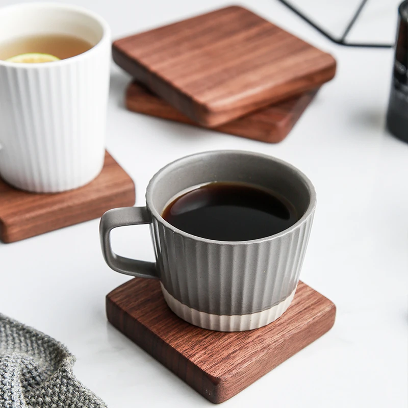 Natural Walnut Wood Placemats for Table Dinner Table Decor Candle Coaster Coffee Mug Coasters Kitchen Accessories Placemat