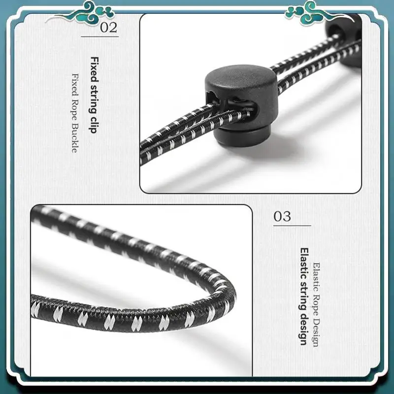 

Reliable Backpack Rope Buckle Securing Fixing Hiking Stick Walking Pole Elastic Cord For Mountaineering Backpack Climbing
