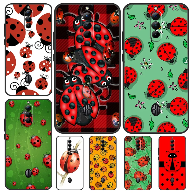 Ladybug Beetle Case For Nubia Red Magic 8 8S Pro Plus 6 7 8 Pro 6S 7S Pro 6R 5S 5G Soft Protection Capa