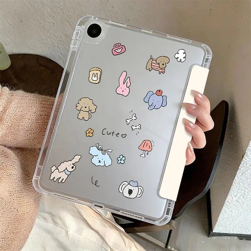 3+Y Fold Crystal Clear Case for Tab S6 Lite 10.4 inch Tab A9 8.7
