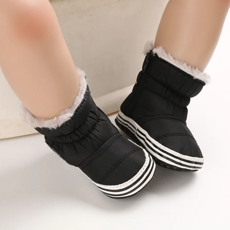 0-18M Winter Neue Baby Weichsohlen Warme Dicke Schneestiefel Bequeme Alltags-Freizeitschuhe für Säuglinge und Kleinkinder – Detail 8