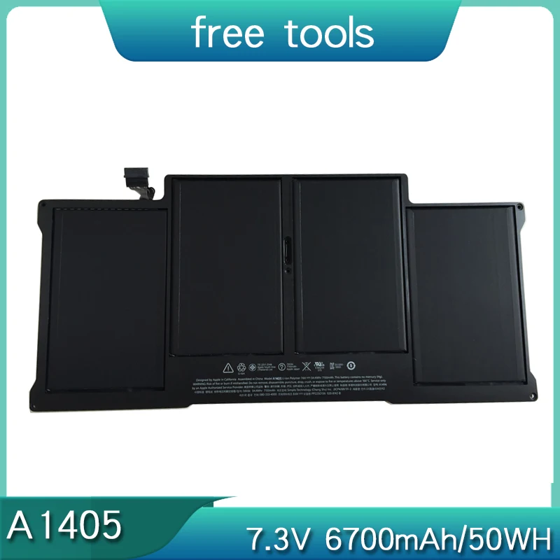 Новый аккумулятор A1405 для Apple MacBook Air 11 13 дюймов A1465 A1466 A1370 A1369, конец 2010 года, середина 2011 2012 2013, начало 2014 2015 г.