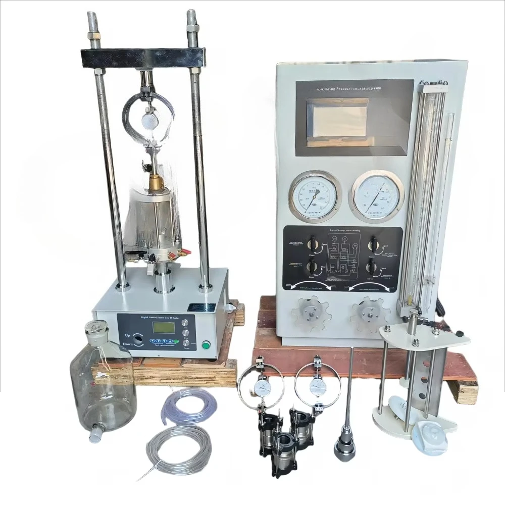 for 10KN triaxial compression test triaxial tester soil triaxial tester