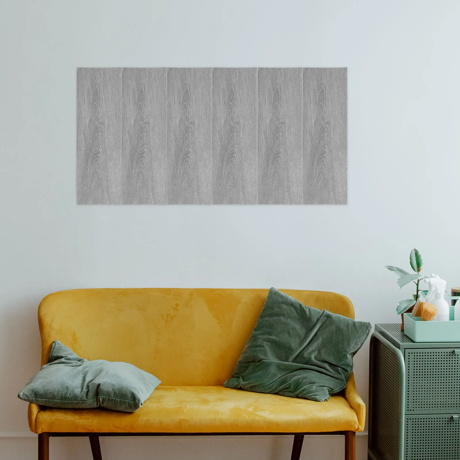 

32Pcs Wood Grain Self Adhesive Peel Stick PVC Tiles for Kitchen Bathroom Wall Floor Renovation Decorative Covering