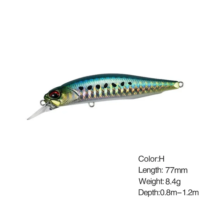 5g 8,4g Angeln Locken Minnow Wobbler Köder Rozante Suspending Jerkbait Swimbait Künstliche Harten Köder Culter Alburnus Köder