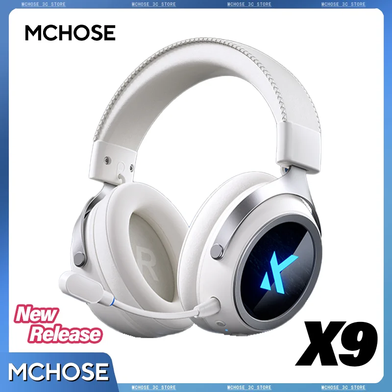

Official MCHOSE X9 Wireless Headphone C-Media Gaming Sensor 15ms Ultra Low Latency BT 2.4G Connection Ice Sense E-sport Headset