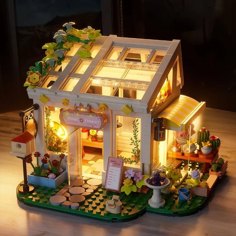 

Новейший конструктор 2026 года: Сборный домик «Цветок солнца» ручной работы для девочек – целебный декор и подарок