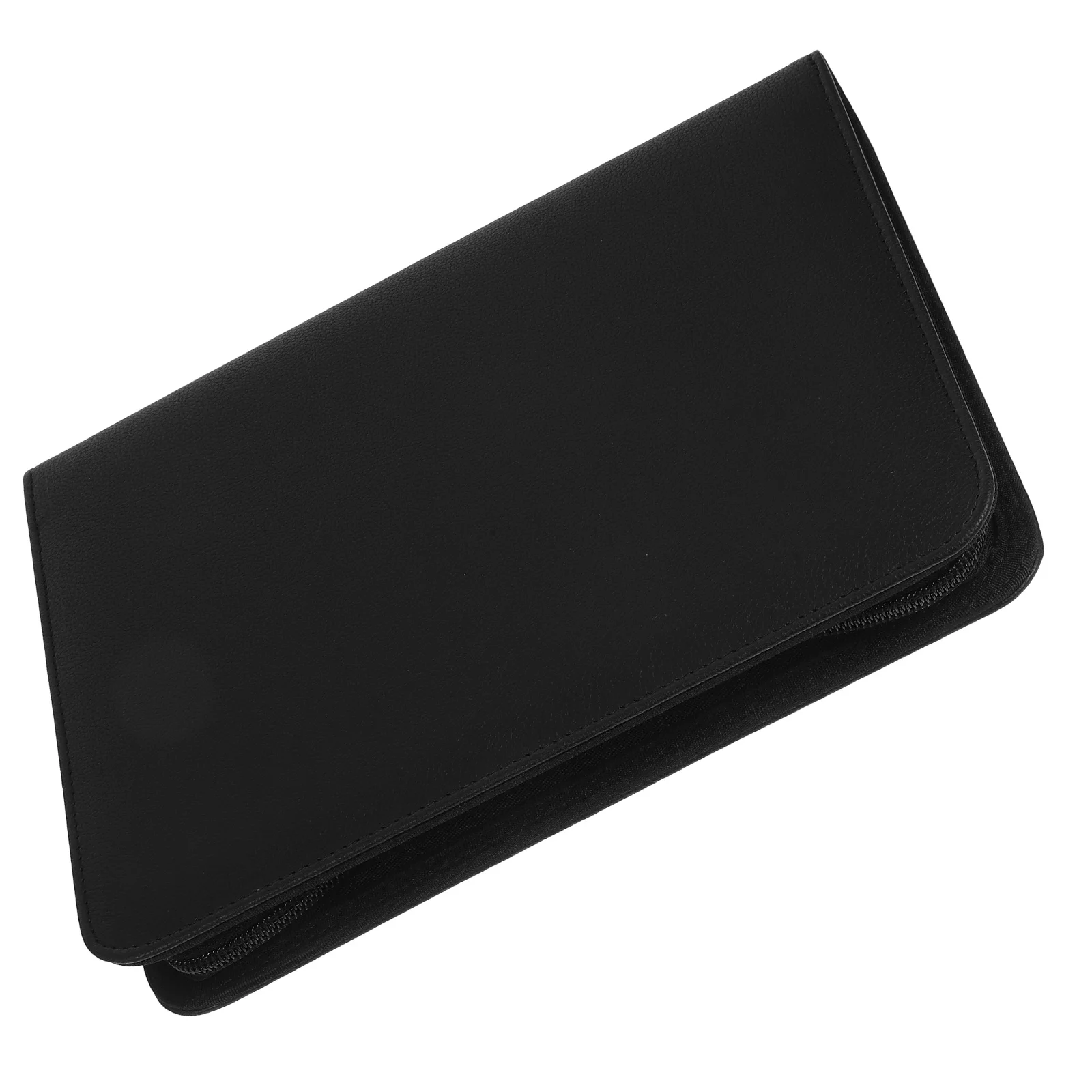 

Pu Briefcase Binder Zipper Pockets School Office ganizer Portfolio Document Holder Notebook Refillable Pouch Folder
