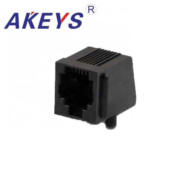1PC 57-6P4C All Plastic Magnetic RJ45 Jack Shielded Standard RJ45 Connector