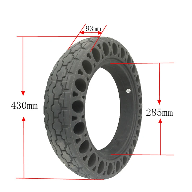 Electric tricycle solid tire 3.75-12 honeycomb solid tire 16x3.75 inflation-free explosion-proof tire