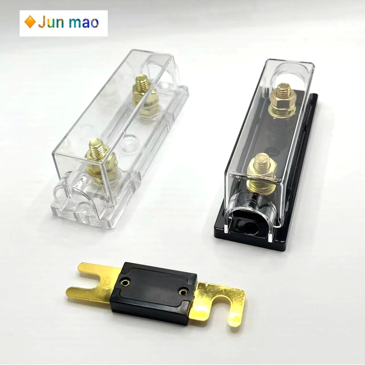 1 takım Araba Oto Sigorta Tutucu Cıvatalı Sigorta Otomotiv Ses Sigorta Tutucular Sigortalı Bağlantı ile 40 50 80 100 125 150 250 300 400A Amp