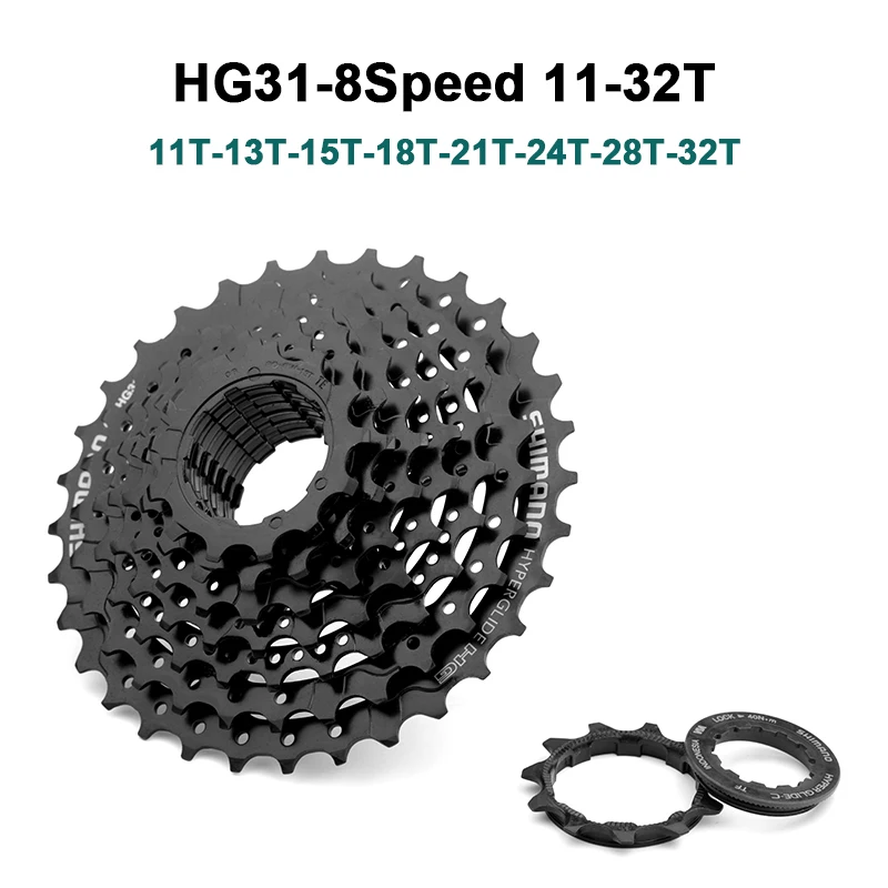 Shimano HG200 9Speed HG31 8S 11-32/34/36T Mountain Bike Bicycle Cassette Freewheel 8/9s Flywheel Crankset For MTB Bicycle Parts