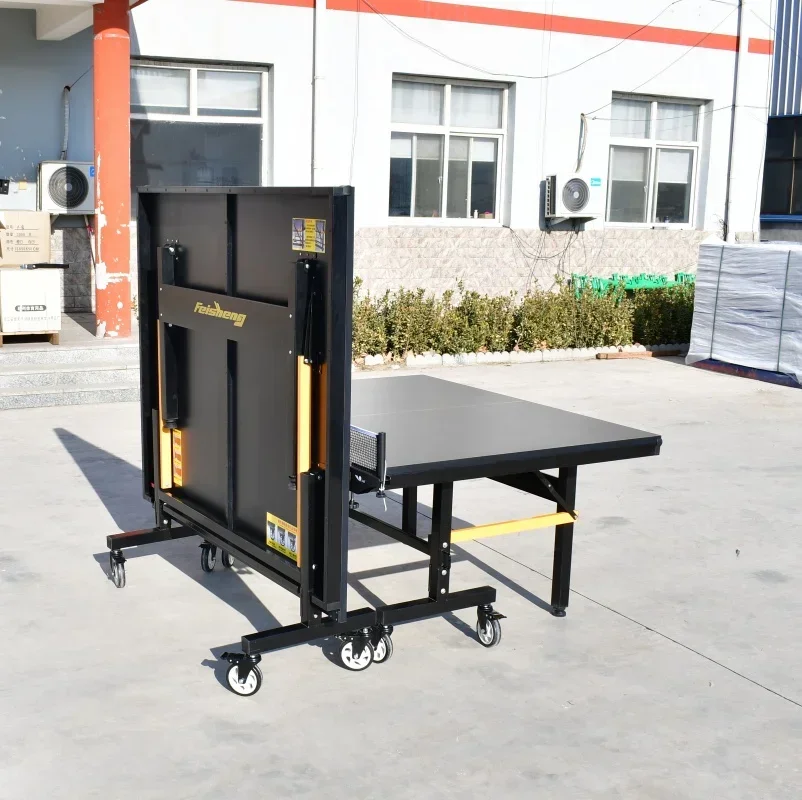 2026 Standard Size Professional Training Competition 25mm Table Tennis Tables with Wheels