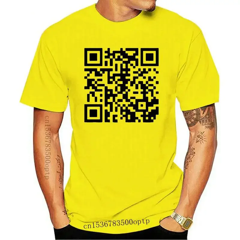 New Men t-shirt QR Code tshirt Women t shirt