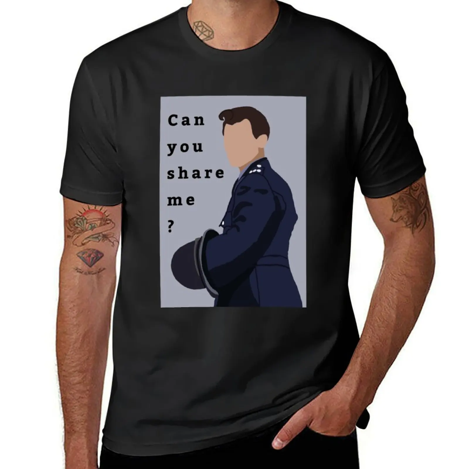 my policeman - can you share me Classic T-Shirt tops summer tops oversized plus size tops t shirts for men cotton